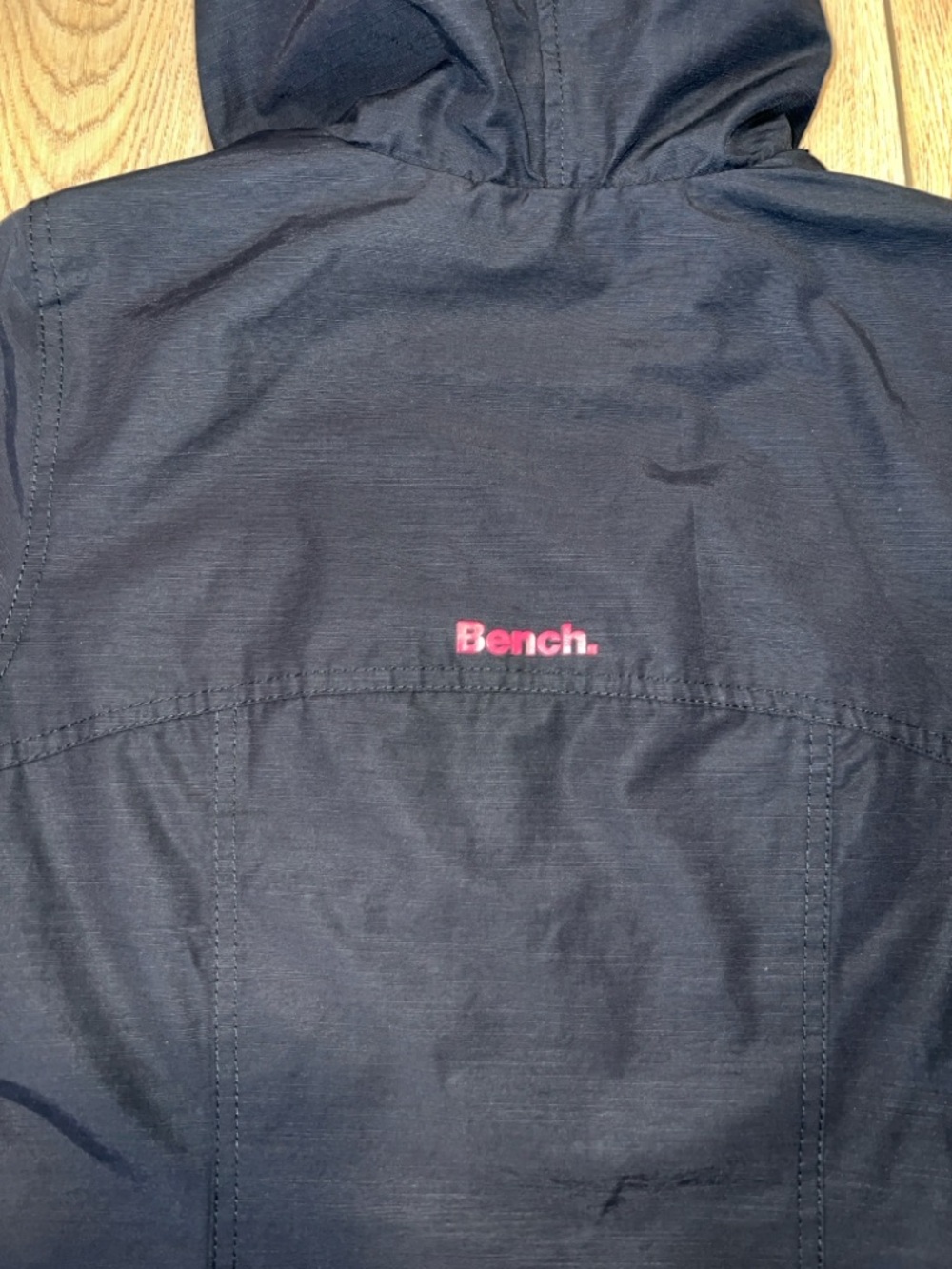 Bench Black Double Zip Hooded Rain Jacket - Picture 10 of 16